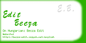 edit becza business card